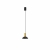 Nowodvorski lampa wisząca HERMANOS GU10 x 1 Stal lakierowana Lity mosiądz Czarny 220-230 V MAX: 10W only LED