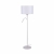 Nowodvorski Lampa podłogowa HOTEL PLUS E27, G9 x 2 Tkanina Stal lakierowana Biały ~220-230 V MAX: 1x20W, 1x60W