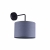 Nowodvorski kinkiet ALICE E27 x 1 Tkanina Stal lakierowana Szary ~220-230 V MAX: 1x60W