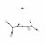 Nowodvorski oprawa przysufitowa TWIG E27 x 6 Stal lakierowana Czarny ~220-230 V MAX: 6x60W