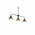 Nowodvorski oprawa przysufitowa CRAFT E27 x 3 Stal lakierowana Czarny ~220-230 V MAX: 3x60W