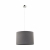 Nowodvorski lampa wisząca HOTEL E27 x 1 Tkanina Stal chromowana Szary ~220-230 V MAX: 1x60W