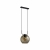 Nowodvorski lampa wisząca MONACO E27 x 1 Szkło Przewód w oplocie Czarny ~220-230 V MAX: 1x60W