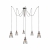 Nowodvorski lampa wisząca WORKSHOP E27 x 6 Stal lakierowana Stal miedziowana Czarny ~220-230 V MAX: 6x60W