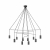 Nowodvorski lampa wisząca IMBRIA GU10 x 10 Stal lakierowana Przewód w oplocie Czarny ~220-230 V MAX: 35W