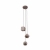 Nowodvorski lampa wisząca GEOMETRIC GU10 x 3 Beton architektoniczny Stal lakierowana Szary ~220-230 V MAX: 3x35W