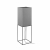 Nowodvorski Lampa podłogowa FLAM E27 x 4 Tkanina Stal lakierowana Szary ~220-230 V MAX: 4x60W