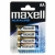 Bateria Maxell AA LR06 LR-6 ALKALINE komplet 4szt. blister