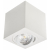 Oprawa CUBE Gu10 biała +żarówka LED gu10 + gniazdo podwójne Kanlux DOMO monoblok szampański bez uziemienia