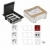 KONTAKT SIMON FLOOR BOX puszka podłogowa 3x gniazdo pojedyncze z/u + 1x gniazdo DATA +1x RTV-SAT+ 1x gniazdo RJ45 kat.6 nieekranowane + kaseta do wyle