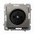 OSPEL SONATA Gniazdo pojedyncze stal inox b/u 16A IP20 GP-1RM/m/37