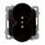 OSPEL KARO Gniazdo podwójne z/u 16A czekoladowy metalik GP-2SRZ/m/40