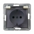 OSPEL IMPRESJA Gniazdo hermetyczne z/u 16A schuko IP44 ecrue GPH-1YS/m/27/d