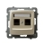 OSPEL KARO Gniazdo komputerowe podwójne RJ45 kat.5e MMC ecru GPK-2S/K/m/42