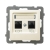 OSPEL AS Gniazdo teleinformatyczne RJ 45 + RJ 11 ecru GPKT-G/F/m/27