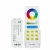 Kontroler led RGB / RGBW / RGB+CCT RF 15A 180W / 360W 12VDC/24VDC  odbiornik + pilot dotykowy biały 2,4ghz Wireless fut043a+ funkcja autosynchronizacj
