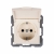 HAGER POLO Berker/B.Kwadrat Gniazdo Schuko 16A IP44 z klapką kremowe S.1 475