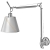 Lampa PAOLA fI230*360+250mm 1xE27 SREBRN