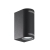 Oprawa elewacyjna WALLY-2-O-B-G GLASS 2xgu10 ip44 czarna
