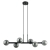 ITALUX OLBIA Lampa wisząca 6 x g9 czarna
