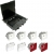 EFAPEL FLOOR BOX puszka podłogowa do podłóg technicznych 4x gniazdo 230V z/u + 2x gniazdo DATA z/u + 4x gniazdo RJ45 kat. 6 FTP ekranowane