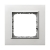 OSPEL SONATA Ramka pojedyncza aluminium i ramka srebrna 4mm R-1RAC/35/38