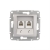 SCHNEIDER ELECTRIC Sedna Gniazdo telefoniczne podwójne RJ11 aluminium SDN4201160