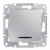 SCHNEIDER ELECTRIC Sedna Łącznik schodowy 10AX z podświetleniem aluminium IP20 SDN1500260