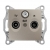 SCHNEIDER ELECTRIC Sedna Gniazdo antenowe TV/R/SAT końcowe satynowe SDN3501368
