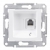 SCHNEIDER ELECTRIC Sedna Gniazdo telefoniczne pojedyncze RJ11 białe SDN4101121
