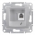SCHNEIDER ELECTRIC Sedna Gniazdo telefoniczne pojedyncze RJ11 aluminium SDN4101160
