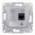 SCHNEIDER ELECTRIC Sedna Gniazdo komputerowe pojedyncze RJ45 kat.5e aluminium SDN4300160