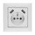 ELEKTRO-PLAST NASIELSK Sentia Gniazdo pojedyncze z/u 16A z USB 2x2,1A 5VDC z przesłonami i ramką białe GPT 2P+Z 2xUSB 1488-00